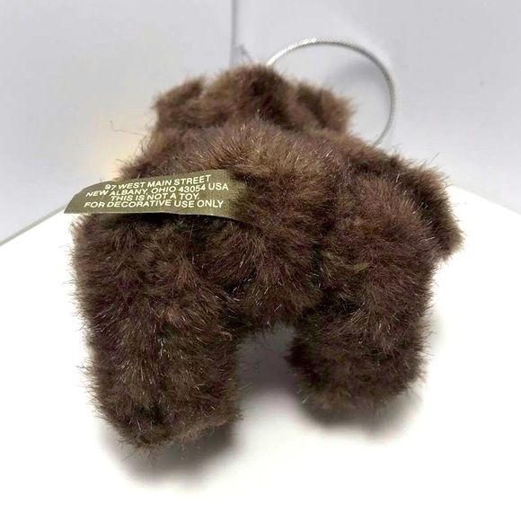 BNWT Bath and Body Works Mini Brown Teddy Bear ornament GREAT GIFT TOPPER - Picture 5 of 6